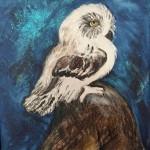 "Owlet"  oil by Pat Dinsman