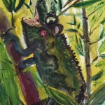 "The Hunter"  watercolor by Marty Allen