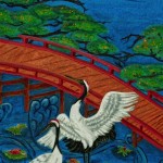 "Dancing Cranes" Oil on canvas by Marcia Wishnick