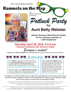 Flyer Aunt Betty newsletter